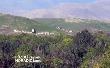 Füzulinin işğaldan azad edilın Horadiz kəndinin yeni görüntüsü - VİDEO