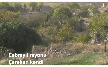 Cəbrayıl rayonunun işğaldan azad olunan Çərəkən kəndinin görüntüləri - VIDEO