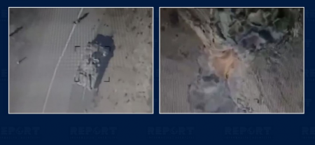 Bir “Harop” tankı məhv etdi, ikinci “Harop”un kamerasına düşdü - VIDEO