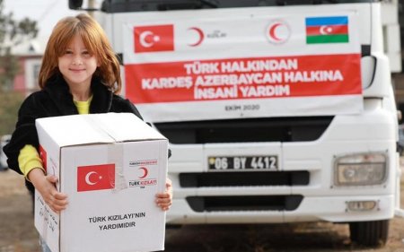 Türkiyənin Qızıl Aypara Cəmiyyəti: Azərbaycanda ehtiyacı olanlara yardım edirik - FOTO
