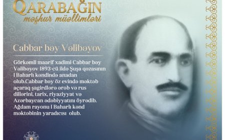 "Qarabağın məşhur müəllimləri" - Cabbar bəy Vəlibəyov