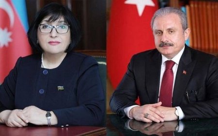 Milli Məclisin sədri türkiyəli həmkarı ilə telefonla danışıb