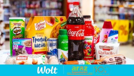 “Wolt” şirkəti “Araz” supermarketlər şəbəkəsi ilə əməkdaşlıqda ərzaq çatdırılmasına başlayır