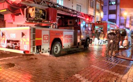 İstanbulda binada yanğın - 4 uşaq öldü