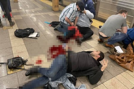 Nyu-York metrosunda baş verən atışma nəticəsində yaralananların sayı 24 nəfərə çatıb - YENİLƏNİB + FOTO