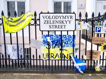 Şotlandiyanın paytaxtında küçələrdən birinə Ukrayna prezidentinin adı verildi - FOTO