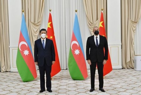 Prezident İlham Əliyev Səmərqənddə Çin lideri ilə görüşüb - YENİLƏNİB + FOTO