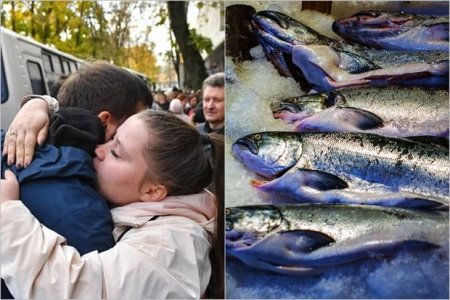 Rusiyada səfərbər olunmuş hər kişinin əvəzinə beş kq balıq veriləcək - FOTO