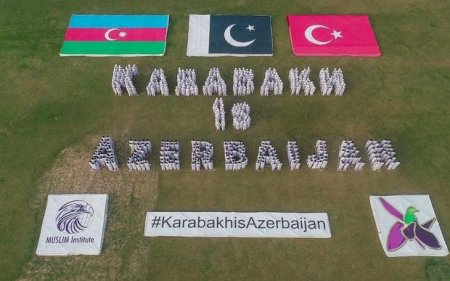 Pakistanda “Qarabağ Azərbaycandır”, “Zəfər Günü” adlı fləşmoblar keçirilib - FOTO