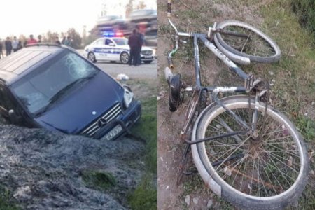 Ucarda avtomobil velosipedçini vuraraq öldürüb – FOTO