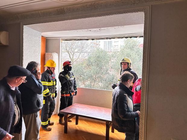 Bakıda yaşayış binasına partlayış baş verib - FOTO/VİDEO