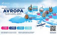 AZAL Avropanın altı şəhəri üzrə aviabiletlərə endirim edir
