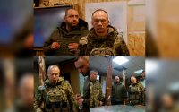 Ukraynanın müdafiə naziri və ordunun baş komandanı cəbhəyə baş çəkiblər